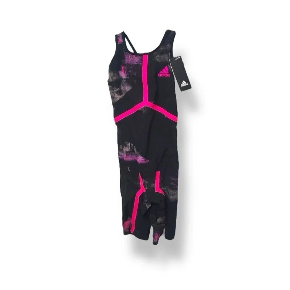 Adidas Freestyle XVIII Open Back 20” Swim Suit Speed Skin CD5235  $469 FINA  NEW
